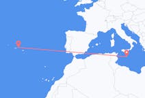Flyrejser fra Valletta, Malta til Terceira, Portugal
