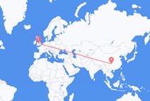 Flyg från Chongqing, Kina till Birmingham, England