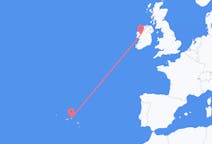 Flights from Terceira Island, Portugal to Knock, County Mayo, Ireland