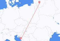 Flyg från Kaunas, Litauen till Zadar, Kroatien