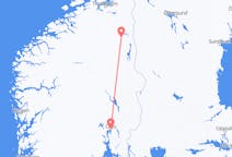 Fly fra Bergstaden Røros til Oslo
