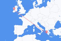 Flyrejser fra Zakynthos ø, Grækenland til Shannon, County Clare, Irland