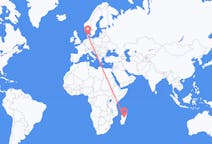 Flyreiser fra Antananarivo, Madagaskar til Billund, Danmark