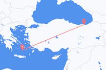 Vols de Trébizonde pour Santorin