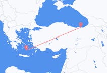 Flights from Trabzon, Turkey to Santorini, Greece