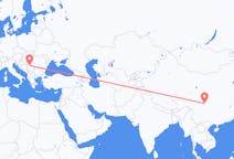 Flyg från Chengdu, Kina till Belgrad, Serbien