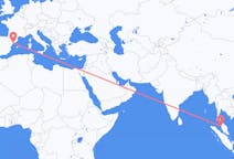 Flyreiser fra Penang, Malaysia til Reus, Spania