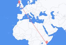 Flyrejser fra Lamu, Kenya til Belfast, Nordirland