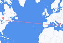 Flyreiser fra North Bay, Canada til Preveza, Hellas