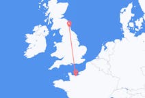Flyrejser fra Caen, Frankrig til Newcastle upon Tyne, England