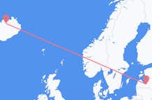 Flyreiser fra Riga, Latvia til Akureyri, Island
