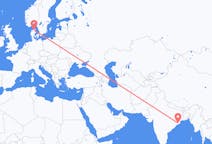 Flights from Bhubaneswar, India to Aalborg, Denmark