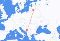 Flyreiser fra Podgorica, til Vilnius