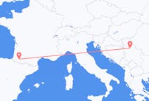 Loty z Pau, Francja do Belgradu, Serbia