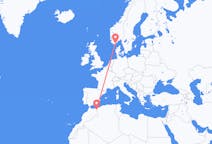 Voli da Oujda, Marocco to Kristiansand, Norvegia