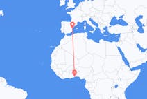 Flyrejser fra Lomé til Valencia