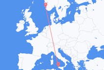 出发地 挪威出发地 斯塔万格目的地 意大利特拉帕尼的航班