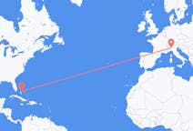 Flyrejser fra Nassau til Milano
