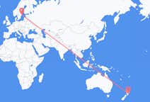 出发地 新西兰內皮爾目的地 瑞典斯德哥尔摩的航班
