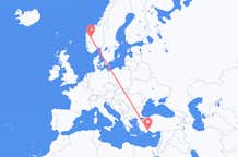 Flights from Sogndal to Antalya