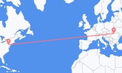 Flyrejser fra Lancaster, USA til Baia Mare, Rumænien