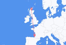 Flyg från Inverness, Skottland till Biarritz, Frankrike