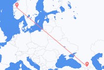 Flyrejser fra Tbilisi, Georgien til Sogndal, Norge