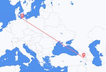 来自亚美尼亚出发地 葉里溫目的地 德国罗斯托克的航班