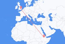 Flights from Dessie, Ethiopia to London, England