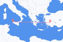 出发地 意大利特拉帕尼目的地 土耳其代尼茲利的航班