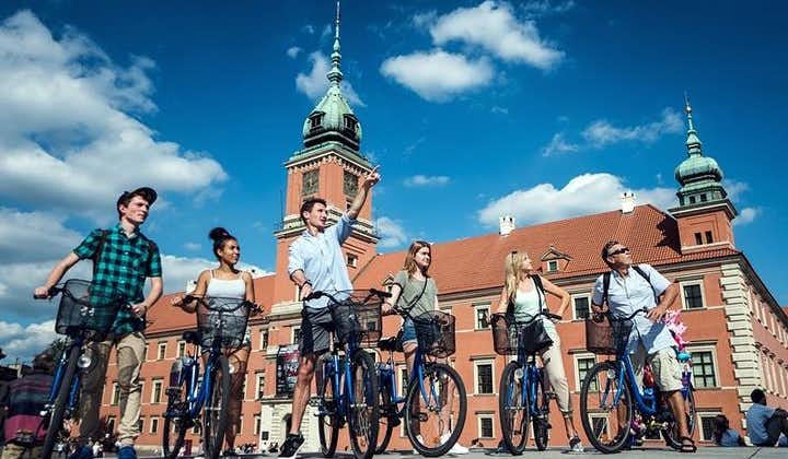 Halvdags sightseeingcykeltur i Warszawa by for lille gruppe