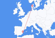 出发地 丹麦出发地 比隆目的地 西班牙阿利坎特的航班