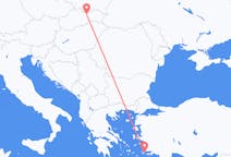 スロバキアのポプラドから、ギリシャのコス島までのフライト