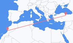 Flights from Agadir, Morocco to Tokat, Turkey
