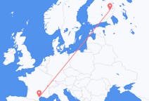Flights from Béziers, France to Joensuu, Finland