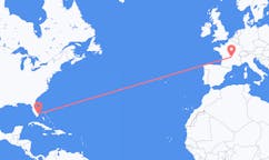 Flyreiser fra Fort Lauderdale, USA til Clermont-Ferrand, Frankrike