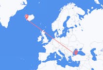 Loty z Zonguldak, Turcja do Reykjaviku, Islandia