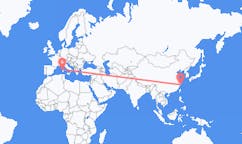 Flyg från Taizhou, Jiangsu, Kina till Alghero, Italien