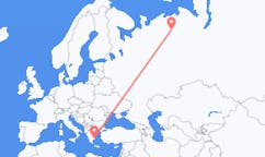 Flights from Usinsk, Russia to Athens, Greece