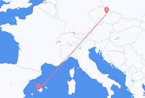 Fly fra Pardubice til Palma de Mallorca
