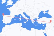 Vols de Mardin, Turquie vers Saint-Jacques-de-Compostelle, Espagne