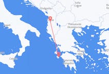 Vluchten van Zakynthos-eiland naar Tirana