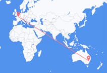 Flyreiser fra oransje, Australia til Paris, Frankrike