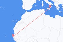 Flyrejser fra Dakar til Reggio di Calabria