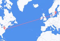 Flyreiser fra Washington D. C. , til Visby