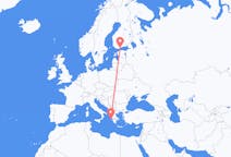 Vluchten van Helsinki, Finland naar Kefalinia, Griekenland