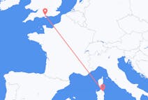 Flights from Olbia, Italy to Southampton, the United Kingdom