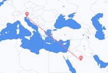 Flights from Ha il, Saudi Arabia to Trieste, Italy