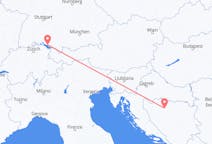Vluchten van Friedrichshafen, Duitsland naar Banja Luka, Bosnië en Herzegovina