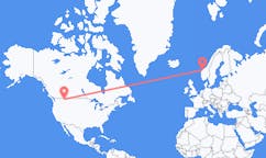 Flyreiser fra Kalispell, USA til Ålesund, Norge